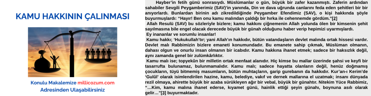 KAMU HAKKININ ÇALINMASI