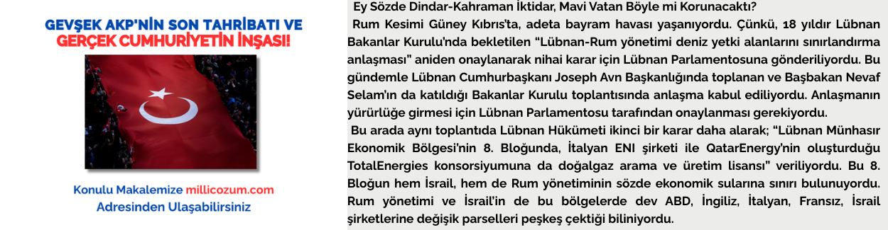 GEVŞEK AKP'NİN SON TAHRİBATI VE GERÇEK CUMHURİYETİN İNŞASI!