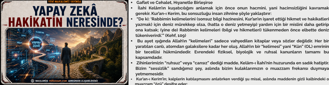 YAPAY ZEKÂ HAKİKATİN NERESİNDE?